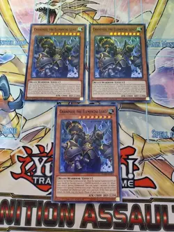 Yugioh - Grandsoil the Elemental Lord FLOD-ENSE1 NM limited Super Rare x3 - Image 1