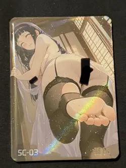 SC-03 Hinata Hyuuga (Naruto) Beautiful Delicate Moan Waifu Card - Image 1