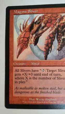 Magma Sliver LP - Legions - MTG - Magic The Gathering Card - Rare - Image 2