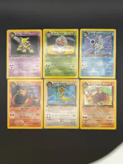 Complete Pokemon Team Rocket 1st Edition Rare Non-Holo 17 Card Set NM-MP - Image 1