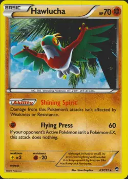 Hawlucha 063/111 (Cosmos Holo) Promo Blister Exclusives Pokemon Card NM - Image 1