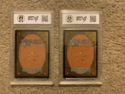 Lot Of 2 - Graded 9.5 MTG Cards - Stomping Ground And Treacherous Blessing - Image 2