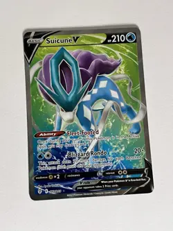 Suicune V Full Art 173/203 Evolving Skies Mint/Nm Condition Pokemon TCG NM Card - Image 2