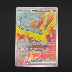 Pokemon TCG Card Team Rocket's Moltres ex 208/182 Destined Rivals Full Art - NM - Image 1