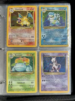 Vintage Pokemon Card Binder Collection Lot Base Set Shadowless Holo’s WOTC - Image 1