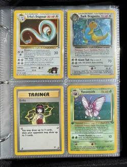 Vintage Pokemon Card Binder Collection Lot Base Set Shadowless Holo’s WOTC - Image 3