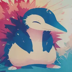 Pokemon TCG Cute Cyndaquil Rubber Playmat/Mousemat, Trading Card Game 60x30cm - Image 2
