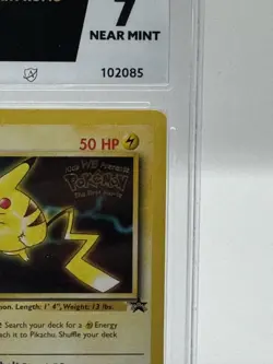 Graded Pokemon Card - #4 1999 Pikachu Movie Promo - Ace GRADED 7 - Image 3