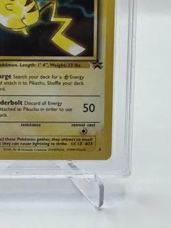 Graded Pokemon Card - #4 1999 Pikachu Movie Promo - Ace GRADED 7 - Image 4