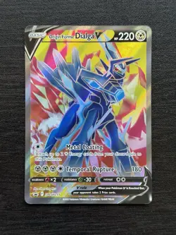 Origin Forme Dialga V SWSH255 Pokemon TCG SWSH: Sword & Shield Promo Card Holo - Image 1