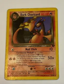 Pokemon Dark Charizard 21/82 Non-Holo Card Team Rockets Series - Image 1