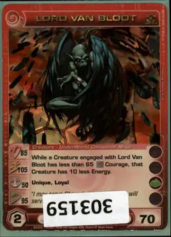 (303159) LORD VAN BLOOT 85/105/50/95/70 (2 Max Stats) Ultra Rare Chaotic Card - Image 1