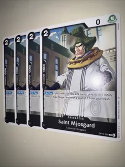 One Piece TCG OP13-092 Staint Mjosgard X4 Playset Card Game CCG Eng - Image 3