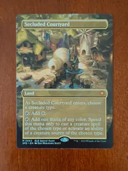 Secluded Courtyard 0063 Borderless Special Guests SPG MTG Magic - Image 1