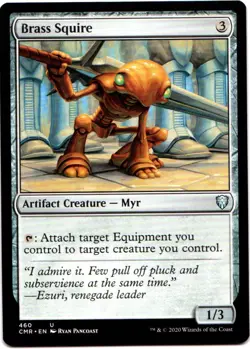 BRASS SQUIRE 460 MAGIC: THE GATHERING COMMANDER LEGENDS (CMR) UNCOMMON - Image 1