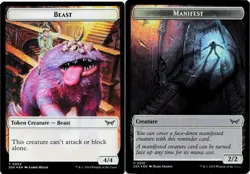 Beast / Manifest (Token) - FOIL - MTG Duskmourn - Image 5