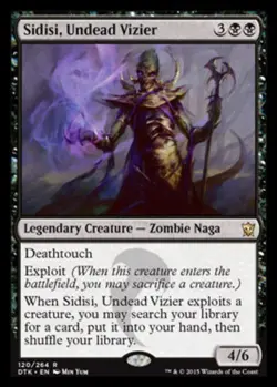 Sidisi, Undead Vizier Light Play, English Magic the Gathering MTG Dragons of Tar - Image 1