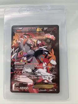 Pokemon TCG Team Magma's Groudon-EX Double Crisis Holo Card 15/34 MP Rare - Image 2