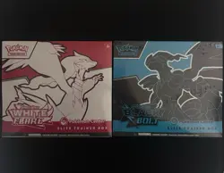 Sealed Pokemon Center Black Bolt & White Flare ETB Elite Trainer Box Set of 2 - Image 1