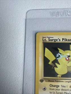 Lt. Surge’s Pikachu 1st Edition Gym Heroes 81/132 WOTC Vintage Pokemon - Image 4