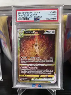 Pokemon Crown Zenith Gold VStar Set of 4 Arceus Giratina Dialga Palkia PSA 10 - Image 4
