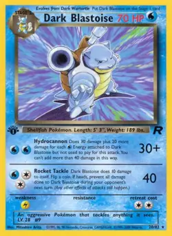 Pokemon TCG - Dark Blastoise - 20/82 - 1st Edition - Team Rocket [Near Mint] - Image 1