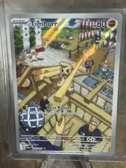 Timburr Illustration Rare SV06: Twilight Masquerade 183/167 NM - Pokemon TCG - Image 1