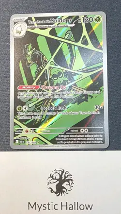 Pokemon Tcg Team Rocket's Spidops 187/182 Destined Rivals Holo NM Fresh Pack - Image 1