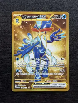 Pokemon, Quaquaval ex, Scarlet & Violet,Paldea Evolved #273/193 Holo Hyper,Gold - Image 1