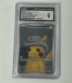 Pokemon Black Star Promo #085 Van Gogh Pikachu with Grey Felt Hat CGC 9 Mint - Image 1