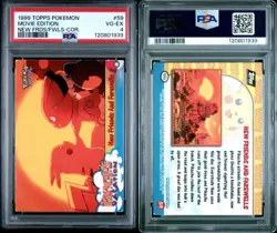 POP 1! 1999 TOPPS POKEMON THE MOVIE EDT 59 NEW FRIENDS AND FAREWELLS PSA 4 VG-EX - Image 3