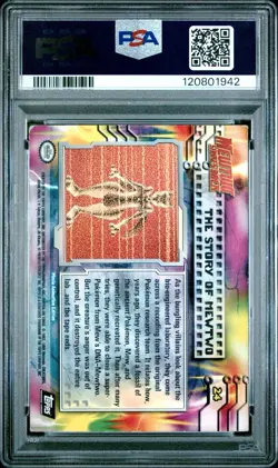 POP 2! 1999 TOPPS POKEMON THE MOVIE EDT 24 THE STORY OF MEWTWO-FOIL PSA 4 - Image 2