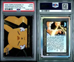 POP 1! 2000 TOPPS POKEMON TV 2 EP5 SHOWDOWN IN PEWTER CITY PSA 4 VG-EX - Image 3