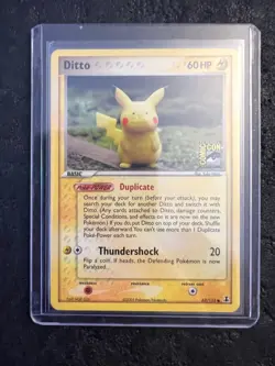 2005 POKEMON EX DELTA SPECIES COMIC-CON DITTO [PIKACHU] #63 LIGHTLY PLAYED - Image 3