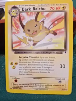 Dark Raichu 7/110 | Legendary Collection | Non-Holo Rare | WotC | Pokemon - Image 1