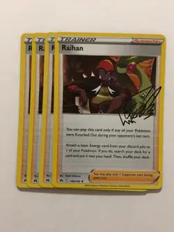 Pokemon Card Crown Zenith 4x Playset Holographic Raihan 140/159 NM - Image 1