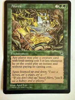 MTG: Aluren Card Tempest 1997 Magic The Gathering Rare - Image 1