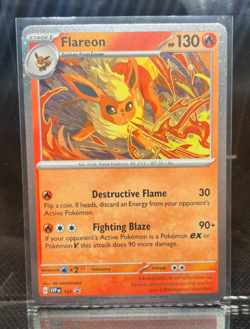 Flareon SVP 167 Pokemon Holo Prismatic Evolutions Black Star Promo Card NM - Image 1