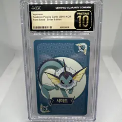 CGC PRISTINE 10! Vaporeon Point Salad - Eevee Edition Korean Pokemon Card - Image 1
