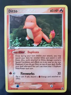 Ditto (Charmander) 61/113 Pokemon TCG Card EX Delta Species Fire Near Mint NM - Image 2