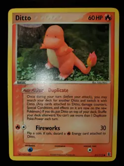 Ditto (Charmander) 61/113 Pokemon TCG Card EX Delta Species Fire Near Mint NM - Image 3