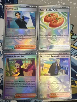 4x Prismatic Evolutions Pokeball Reverse Holo Pokemon Cards NM Lot PRE - Image 1