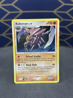 Pokemon TCG Kabutops Holo Rare Card Platinum Arceus 4/99 SWIRL - Image 1