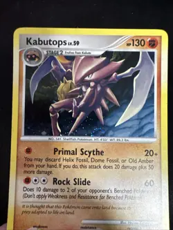 Pokemon TCG Kabutops Holo Rare Card Platinum Arceus 4/99 SWIRL - Image 3