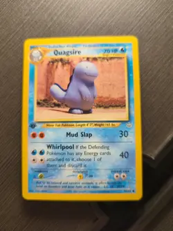 Quagsire 48/64 1st Edition Pokemon Card Neo Revelation Common NM - Image 1