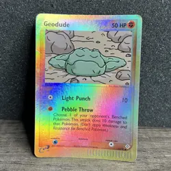 Geodude 55/97 Reverse Holo EX Dragon Pokemon Card E Series MP - Image 1