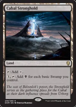 MTG Cabal Stronghold, Moderate Play, English Dominaria - Image 1