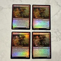 Magic the Gathering MTG Heartfire Hero Foils Play Set Of 4 - Image 1