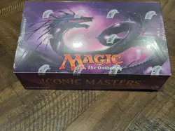 MTG Magic the Gathering Iconic Masters Booster Box New & Factory New Sealed OOP - Image 1