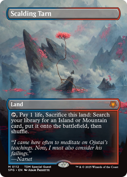 Scalding Tarn (Borderless) [Tarkir: Dragonstorm Special Guests] Magic MTG - Image 1